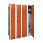 ARMOIRE SÉCHANTE IP 4 COLONNES À MORAILLON ORANGE - MANUTAN COLLECTIVITÉS