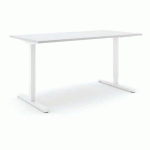 BUREAU RÉGLABLE EN HAUTEUR STEELFORCE PRO 300 - BLANC - GRIS - ACTIFORCE