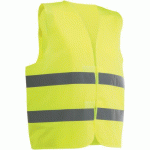 GILET HAUTE VISIBILITÉ EN JAUNE AVEC 2 BANDES DE TAILLE XL - SINGER SAFETY