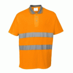 LOT DE 2 - PORTWEST S171 POLO CONFORT COTON ORANGE - TAILLE XXXL