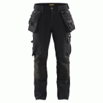 PANTALON DE TRAVAIL X1900 ARTISAN STRETCH 4D NOIR TAILLE 58 - BLAKLADER