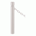 POTELET AGGLO Ø 102 MM À CHAINES 1 ANNEAU - ZINC GRIS 7044 - PROCITY