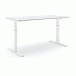 BUREAU RÉGLABLE STEELFORCE PRO 670 SLS - 160CM - BLANC GRIS - ACTIFORCE