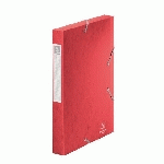 CHEMISE BOX CARTE CARTOBOX EXACOMPTA 24 X 32 CM DOS 4 CM ROUGE