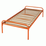 EVOLUTION LIT ESSENTIEL SOMMIER LATTES 90X200 CM 2003 ORANGE - MANUTAN COLLECTIVITÉS