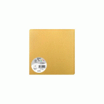 LOT DE 2 - PAQUET DE 25 CARTES SIMPLES POLLEN 160X160MM 210G/M2 - OR