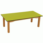 LOT DE 2 TABLES ZÉBULON 60 X 60 CM T0 COLORIS BLEU AZUL - MANUTAN COLLECTIVITÉS