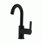 MITIGEUR LAVABO COL DE CYGNE - EN LAITON NOIR MAT - KING KRAMER