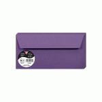 PAQUET DE 20 ENVELOPPES POLLEN 110X220MM 120G/M² - VIOLINE - LOT DE 4