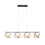 PAUL NEUHAUS SUSPENSION LED LOOP, DIMMABLE, À QUATRE LAMPES