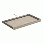 PROFIL ARRIÈRE POUR TIROIR 3 CÔTÉS EXCESSORIES - HAUTEUR 78 MM LONGUEUR 1250MM SALICE