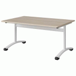 TABLE MALIBU 120X80 T3 DL STRA ABS ACACIA/BLC 9016