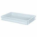 BAC EMPILABLE EURO 600 X 400 MM, BLANC - 90 MM