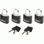 CADENAS À CLÉ EN ALUMINIUM MASSIF 9120EUR - NOIR - MASTER LOCK