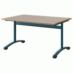 TABLE MALIBU 120X80 T4 DL STRA ALAISÉ ACACIA/BLEU 5025