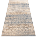 TAPIS NAIN ORNEMENT VINTAGE 7594/50955 BEIGE / BLEU FONCÉ BEIGE 80X150 CM