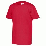 COTTOVER T-SHIRT MANCHES COURTES COL ROND ENFANT - CERTIFIÉ GOTS ROUGE - TAILLE 12 ANS