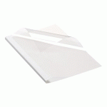 LOT DE 100 - COUVERTURE DE THERMOSOUDURE DOS 8 MM CARTON 200 G FELLOWES BLANCHE