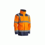 VESTE KANATA PU HI-VIZ 3M ORANGE FLUO/MARINE T2XL - COVERGUARD - 7KANOXXL