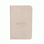 RHODIARAMA 2 MINIBOOKS SOUPLES 7X10,5 CM 64P L PAPIER IVOIRE 90G - ASSORTIS - LOT DE 5