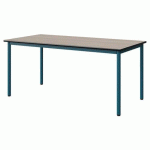 TABLE MALIBU 160X80 T5 4P STRA ANTIB ACACIA/NOIR BLEU 5025