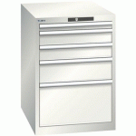 ARMOIRE BLANC GRIS 564X725X800 AVEC 5 TIR. 75KG _ 14.368.180 - LISTA
