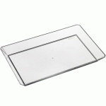 ASSIETTE JETABLE PLASTIQUE QUARTZ TRANSPARENT 17 X 6 CM (VENDU PAR 200)