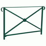 BARRIÈRE HÉRITAGE ROSACE 1.50 M DOUBLE CROSSE - VERT 6005 - PROCITY
