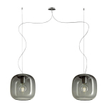CASABLANCA MUREA SUSPENSION FIL 2 LAMPES, GRAPHITE