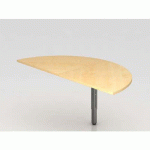 EXTENSION DE BUREAU 1/2 CERCLE R - ÉRABLE-ARGENT - HAMMERBACHER