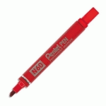 MARQUEUR PERMANENT PENTEL N60 - CORPS METAL - POINTE BISEAUTEE ROUGE