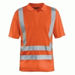 POLO ANTI-UV HAUTE-VISIBILITÉ ORANGE FLUORESCENT TAILLE XS - BLAKLADER