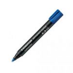 STAEDTLER MARQUEUR PERMANENT POINTE OGIVE CORPS PLASTIQUE ENCRE BLEUE À BASE D'ALCOOL NE SÈCHE PAS 352