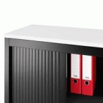 TOP DE FINITION BOIS POUR ARMOIRE MÉTAL L 120 X P 45 CM - BLANC