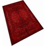 WELLHOME - TAPIS SALON EN POLYESTER THEROOM ROUGE - 120X180CM - ROUGE