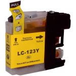 CARTOUCHE COMPATIBLE BROTHER LC121 LC123 XL  JAUNE