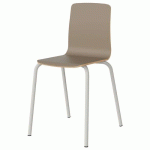 CHAISE MALIBU 4P T7 COQUE GRIS ARGILE U727 / ALU BLANC 9016