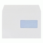 ENVELOPPE RECYCLÉE 162 X 229 MM BRUNEAU 80 G AVEC FENÊTRE 45 X 100 MM BLANCHE - BOÎTE DE 500