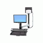ERGOTRON STYLEVIEW SIT-STAND COMBO SYSTEM WITH WORKSURFACE 61 CM (24