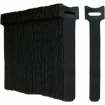 GABRIELLE LOT DE 50 NOIR ATTACHES DE CÂBLE SANGLE RÉUTILISABLE SCRATCH SERRE CÂBLE BANDE AVEC CROCHET ET BOUCLE POUR LA GESTION DES CÂBLES