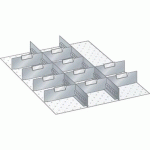 MATÉRIEL DE SUBDIVISION POUR TIROIRS 459X612X100MM - LISTA