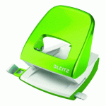PERFORATEUR DE BUREAU 2 TROUS WOW LEITZ - CAPACITÉ 30 FEUILLES - VERT