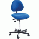 SIÈGE AKTIV-TISSU-BAS-ROULETTESEASY ROLLING-ACIER-BLEU - GLOBAL PROFESSIONAL SEATING