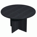 TABLE DE RÉUNION RONDE FAST - 120X72CM - NOIR