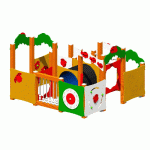 LABYRINTHE 9 MODULES JARDIN COCCINELLES JAMBES DE SCELLEMENT - MANUTAN COLLECTIVITÉS