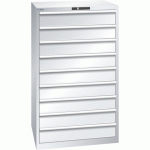 LISTA - ARMOIRE À TIROIRS (HXLXP) 145 X 87 X 72,5 CM KEY LOCK R7035