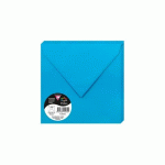 LOT DE 2 - PAQUET DE 20 ENVELOPPES POLLEN 165X165MM 120G/M2 - BLEU TURQUOISE