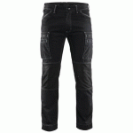 PANTALON DE TRAVAIL SERVICES DENIM STRETCH NOIR TAILLE 38 - BLAKLADER