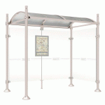 ABRI BUS PROVINCE 2.50 M 1 BARDAGE LAT. CITY GRIS 7044 - PROCITY