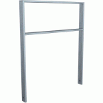 ARCEAU VÉLOS TUBE AVEC BARRE TRANSVERSALE-1000MM-GALVANISÉ - SCHAKE